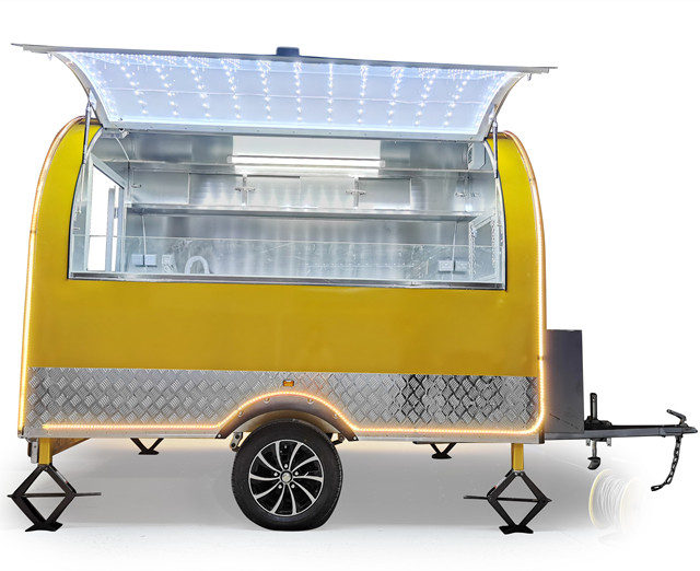 Hot Selling Custom Made Fiberglass Food Van Trailer/mobile Food Trailer/fast Food Trailer