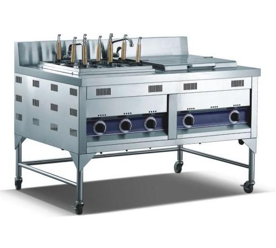 gas noodle cooker with bain marie