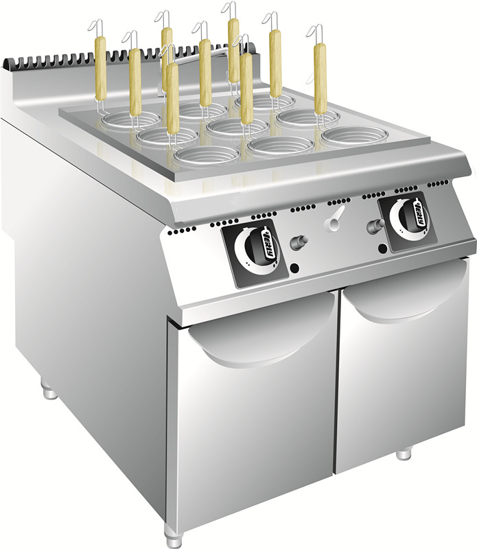 Gas Noodle Cooker with Cabinet