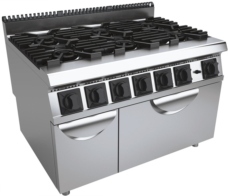 Gas Range with 6-Burners & Gas Oven