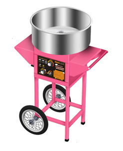 cotton candy macine with hand cart