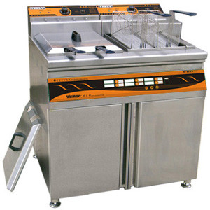Electric Fryer (Stand, 3 Tanks 3 Baskets)