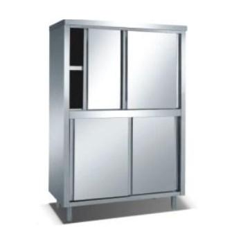 upright storage cabinet with sliding doors